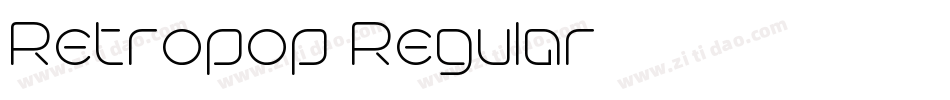 Retropop Regular字体转换